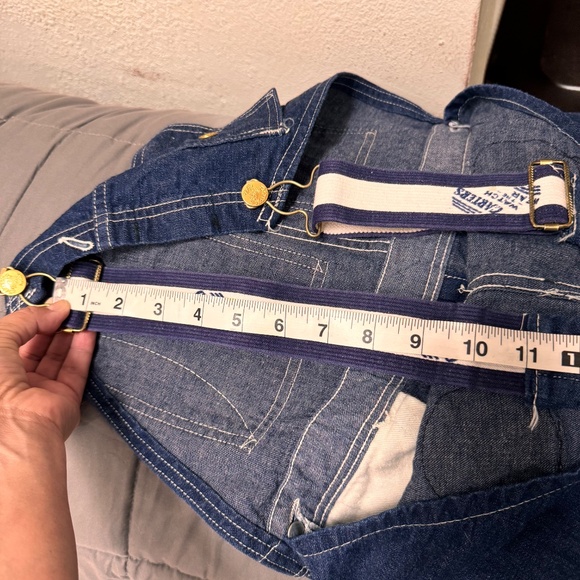 Vintage Carter's Watch The Wear Overalls Adjustable‎ Blue Denim Altered READ - Picture 11 of 16